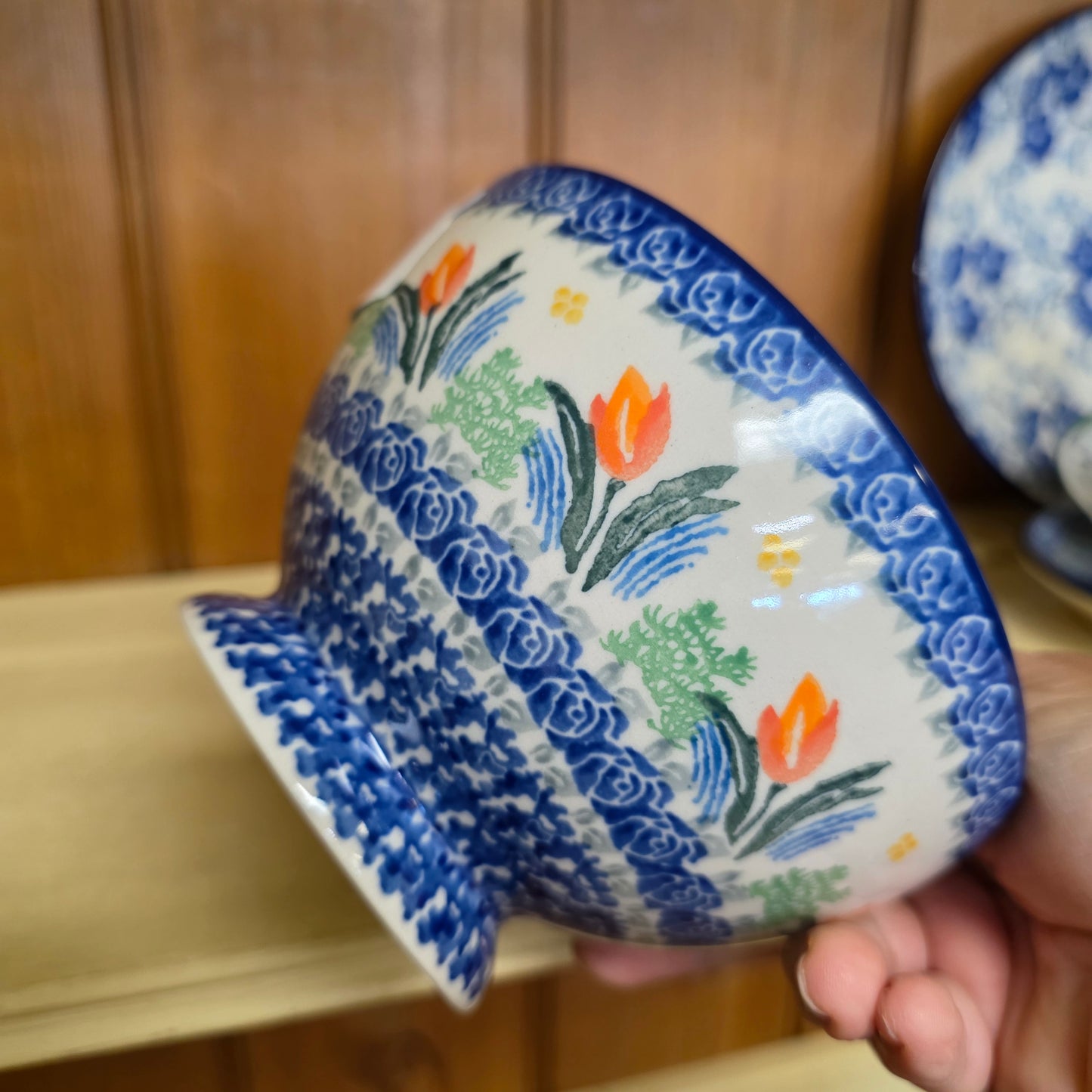 Bowl w/Pedestal   5.25"W  206-3371X  Signs of Spring pf0526