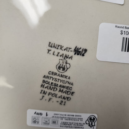 Round Baker w/handles - 9"    U4612 ~ U4  PF1024 T. Liana