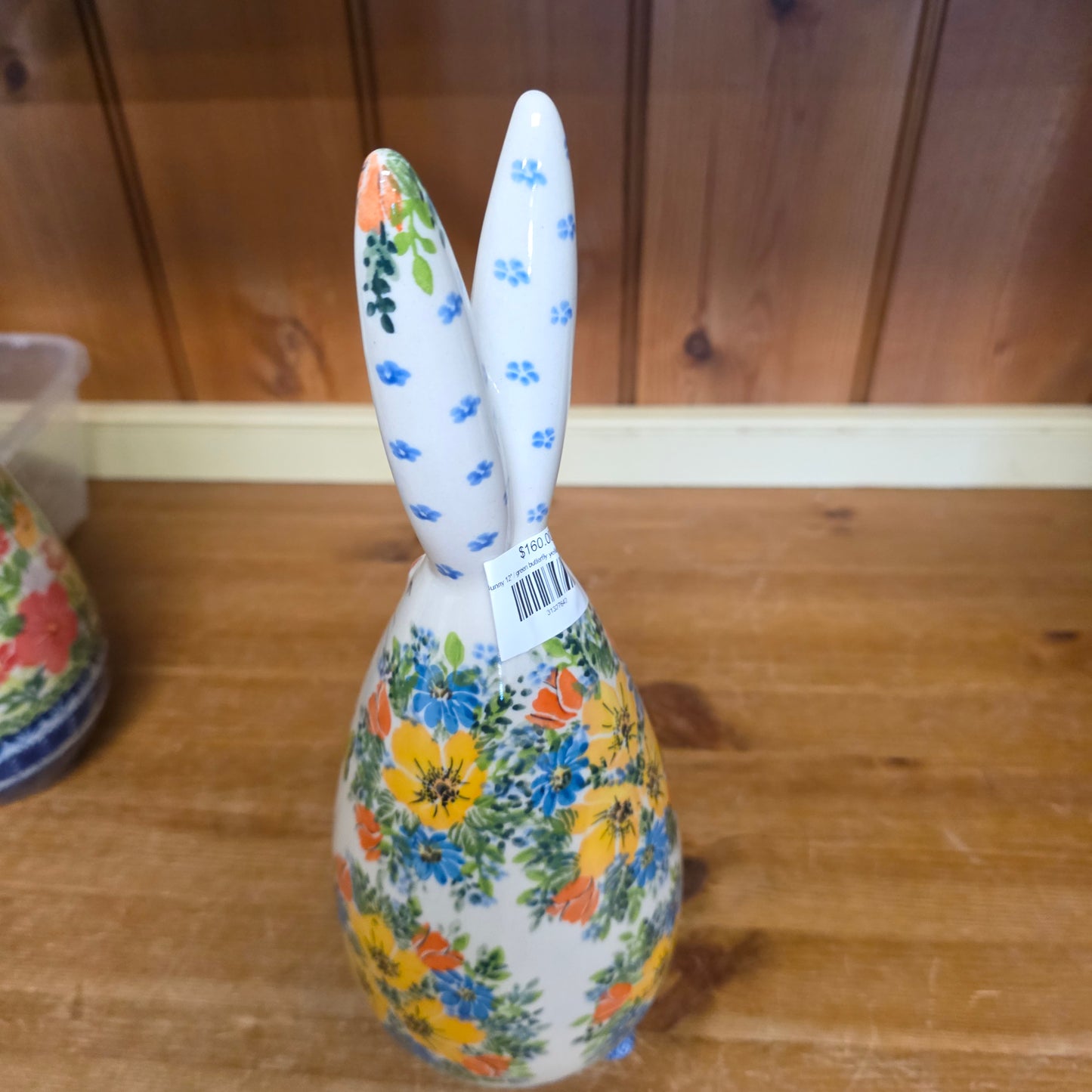 Bunny 12" / green butterfly yellow ears