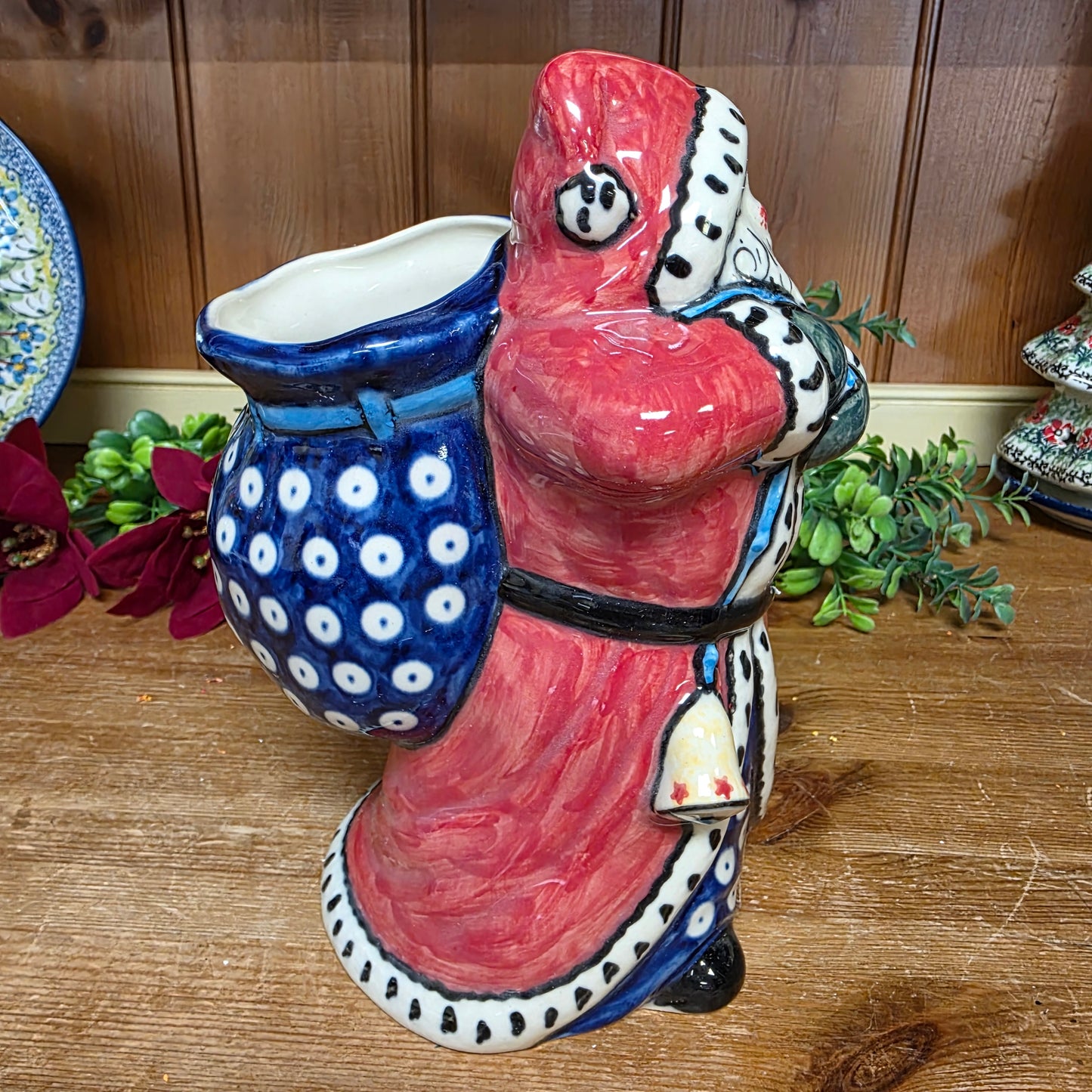 Santa with Bag (dots) 8.5"