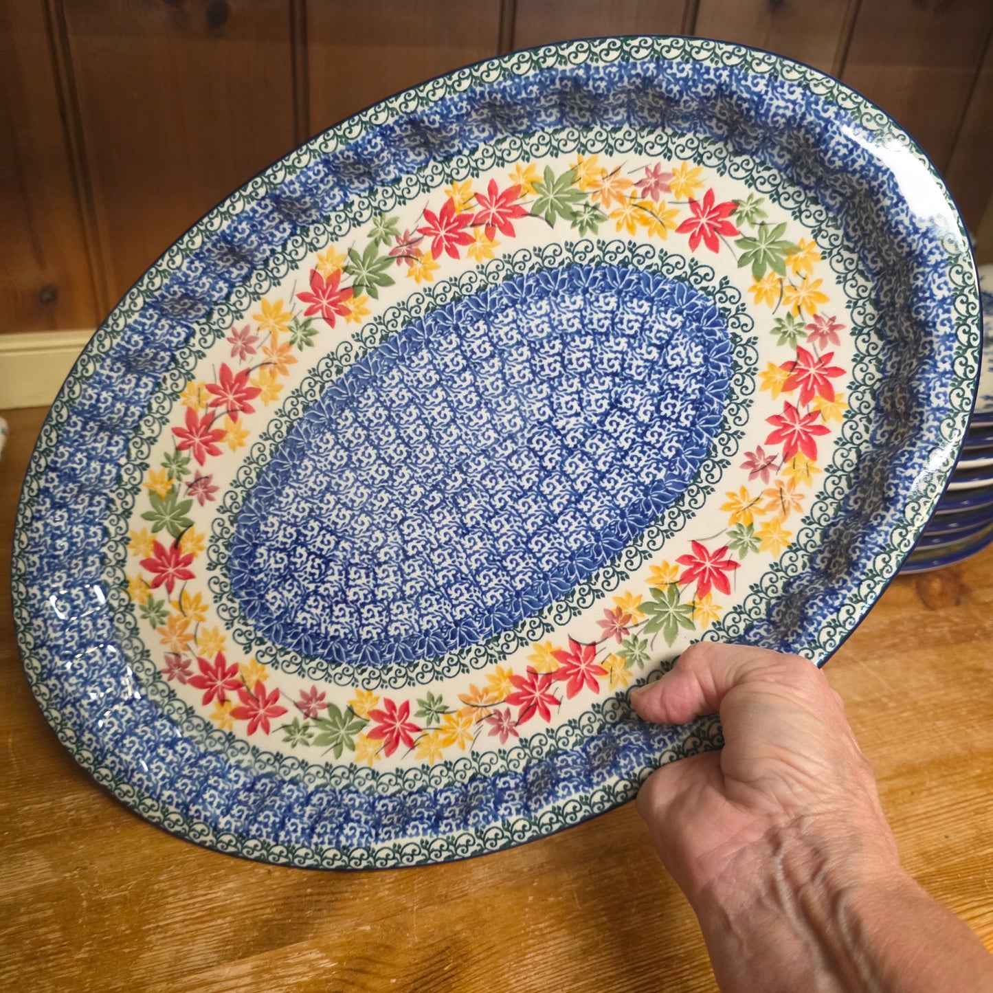 Platter   Oval   10' X 14.5"   2533X ~ Maple Harvest