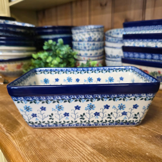 Baker   Loaf Pan   4.75"w X 8"L x 3"deep 603-2785X  Georgia Blue pf0526