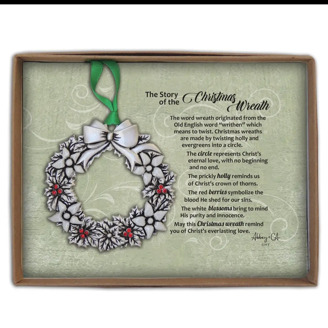 Ornament Wreath (NOT Polish Pottery) Boxed gift