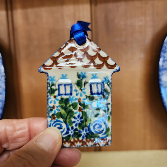 Ornament Flat House Brown Roof