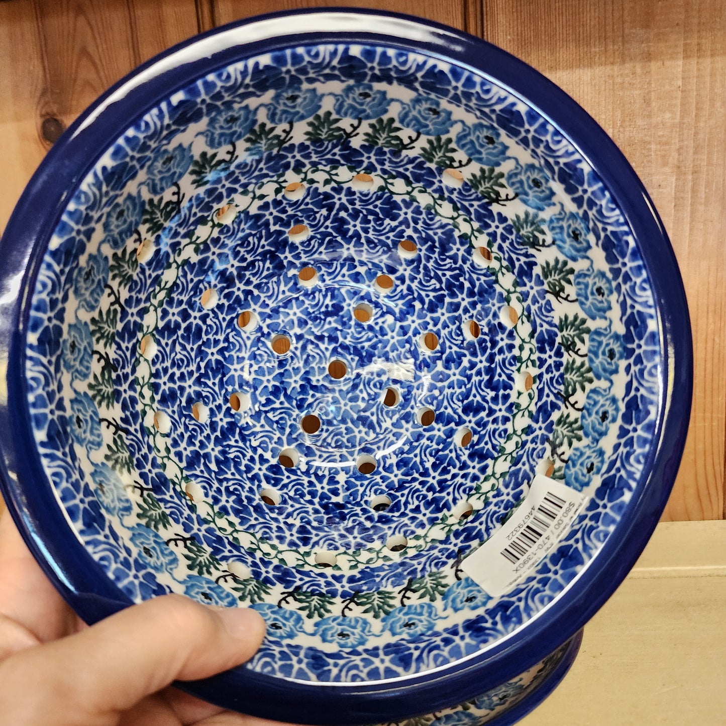 Berry Bowl w/ Saucer   8"W    1390X ~ Antique Rose