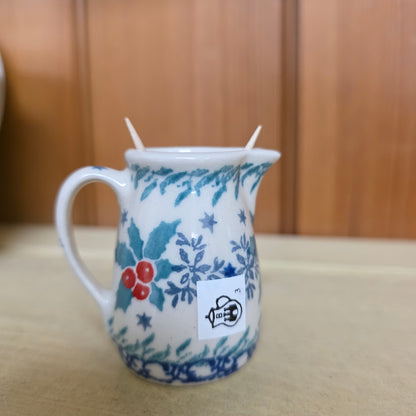 Miniature Jug / Toothpick Holder   2.25"  315-2973X  Winter Holly pf0526