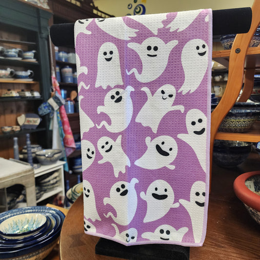 Towel /poly ~ purple Boo Ghost