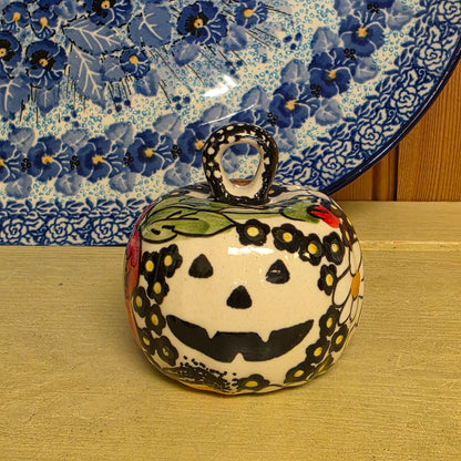 Pumpkin  mini IM04 red / Black (2") Ornament