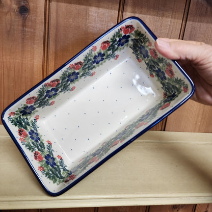 Baker ~ Loaf Pan ~ 7.75"w X 8"L 1535X ~ Garden Party