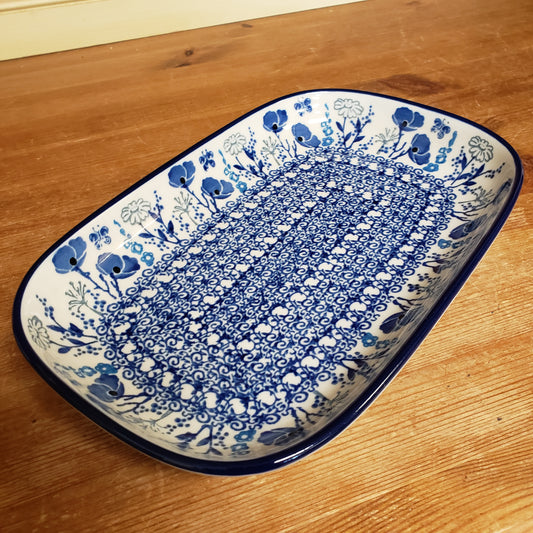 Tray ~ Shallow Rectangular ~ Small 392-2902X Garden of Joy