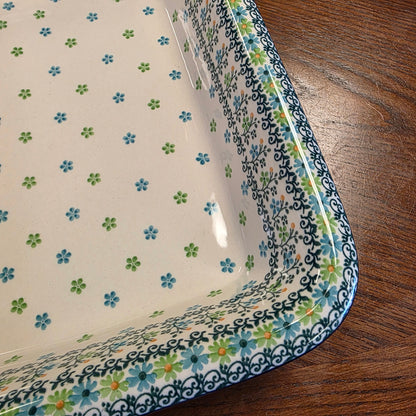 Baker   Rectangular w/Rim   Lasagna    11.25" x 13.75" 2362X ~ Beach Sparkle