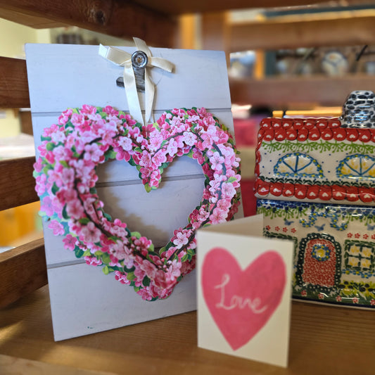 Card ~ Heart Cherry Blossom