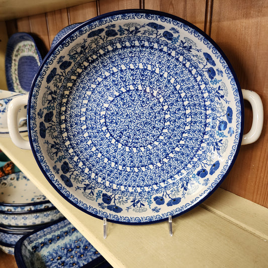 Baker   Round w/ Handles   10"   2902X ~ Evening Poppy