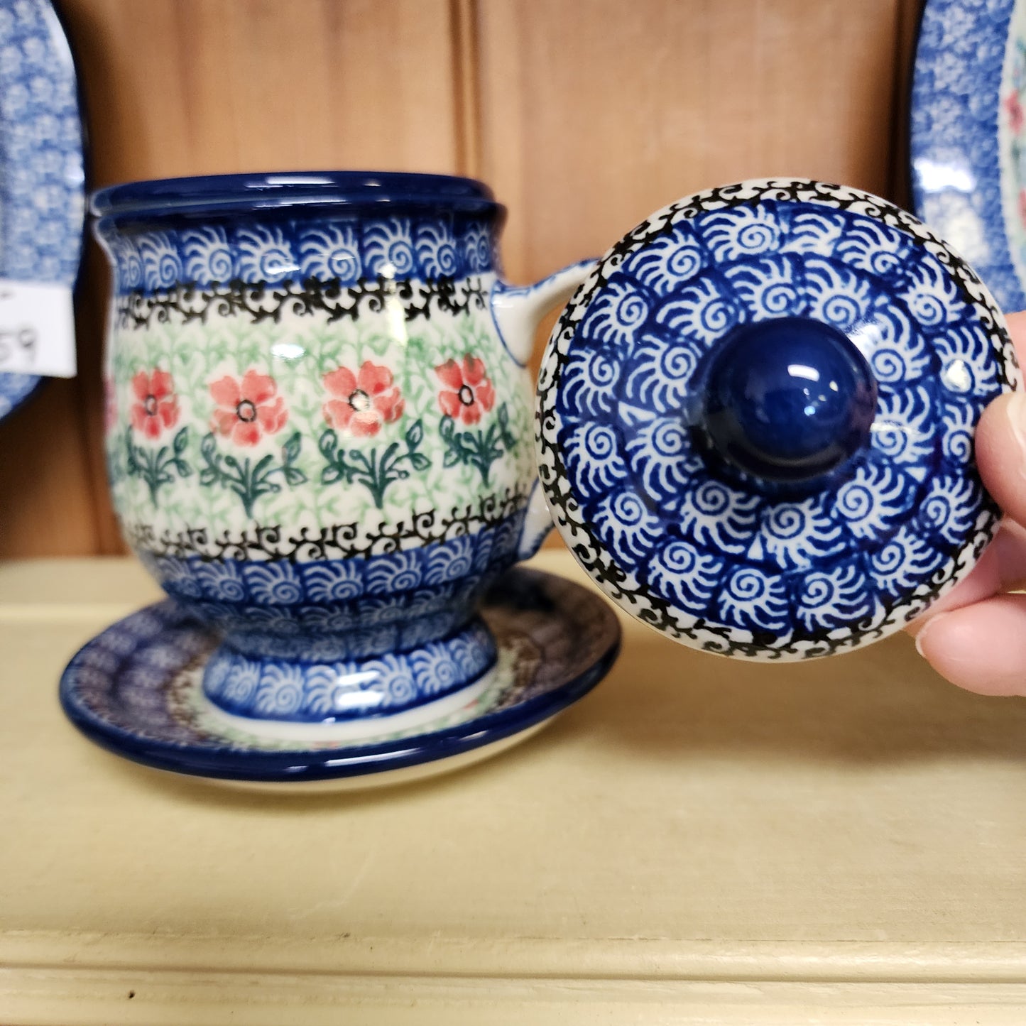 Mug w/Infuser and Saucer   12 oz.    1916X ~ Maraschino