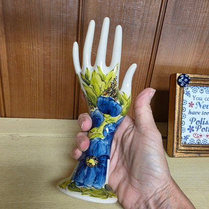 Hand / blue 7" / jewelry stand