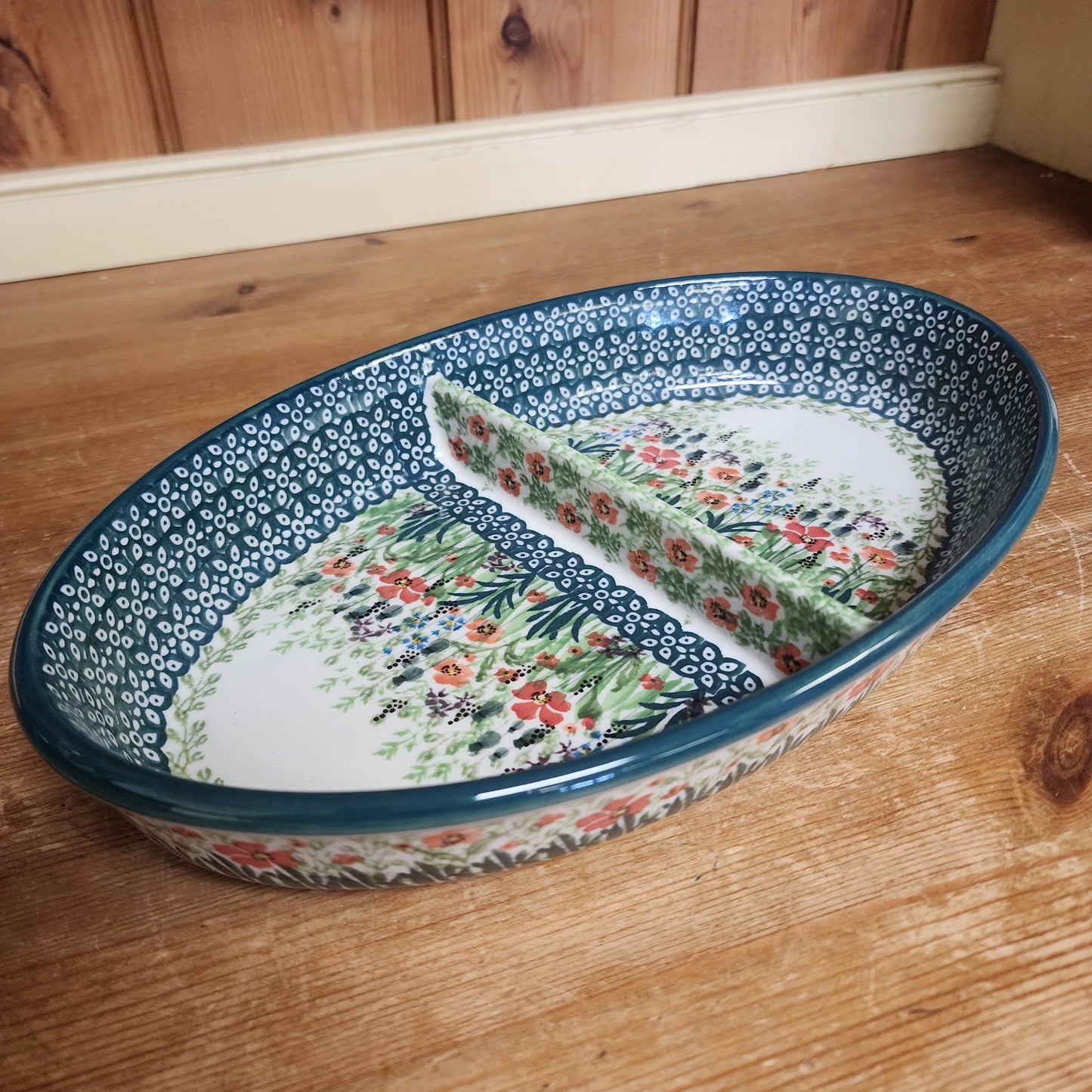 Dish ~ Divided ~ Oval 164-U4335 pf0425