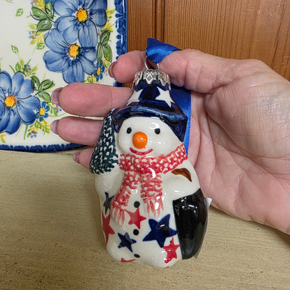 Ornament ~ Snowman w/tree