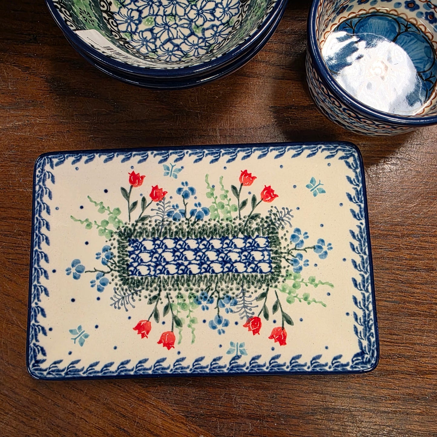 Sushi Plate 7"x4 3/4" C27-2903X  Tulip Horizon pf0526