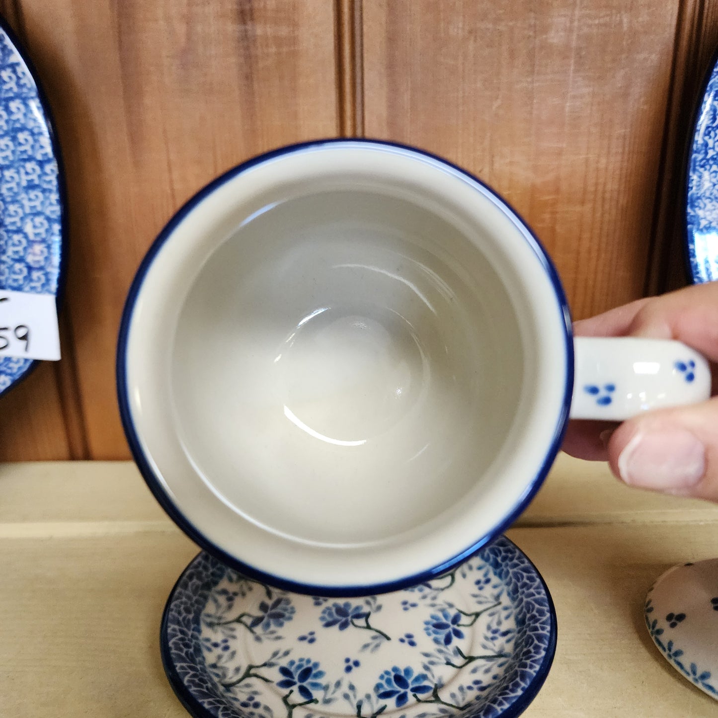 Mug w/Infuser and Saucer   12 oz.    2524X ~ Clover Fields