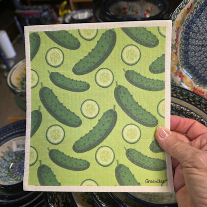 Dishcloth Pickles Swedish Dishcloth | Reusable Paper Towels | Gift