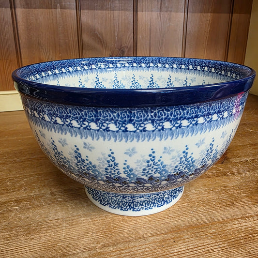 Pedestal Bowl - Large     3277X ~ Blue Sage