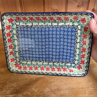 Platter Rectangular 9.5" x7"  111-1916 maraschino pf0526