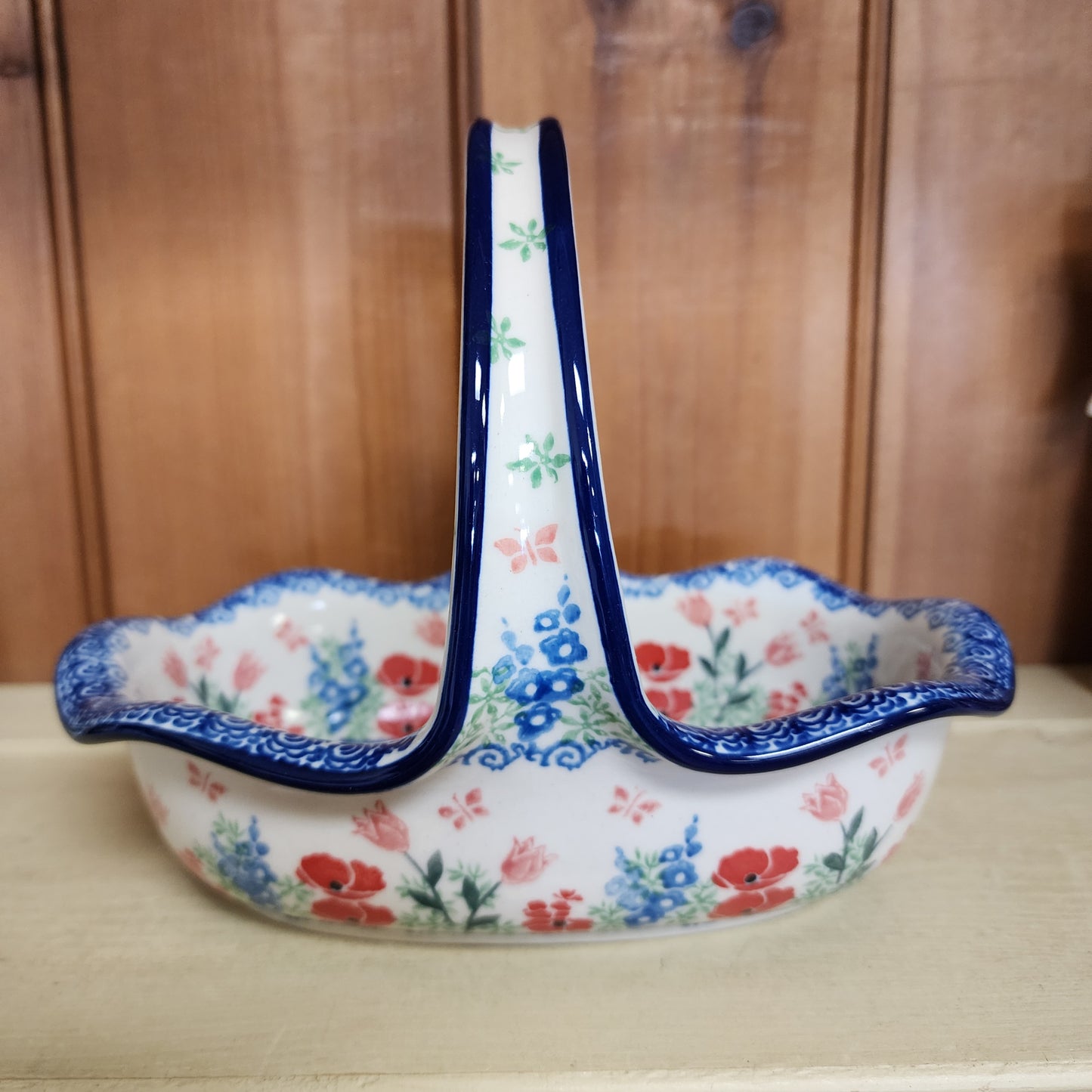 Basket with Handle     3220X ~ Whimsical Garden