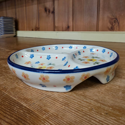 Divided Dish ~ 6.7" Round    D29-2225X  Buttercup pf0526