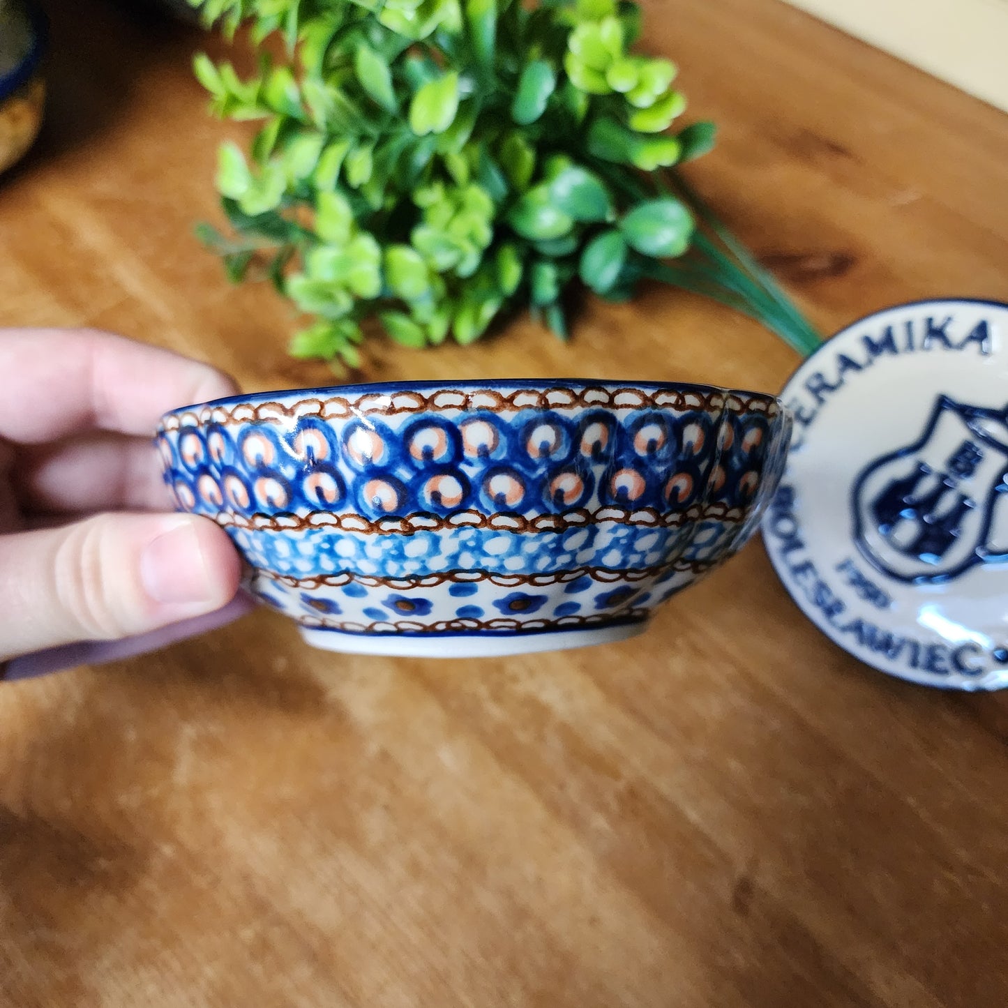 Bowl   Scalloped   4.5" 023-U408C  U4 pf0526 Blue Jacek Chyla