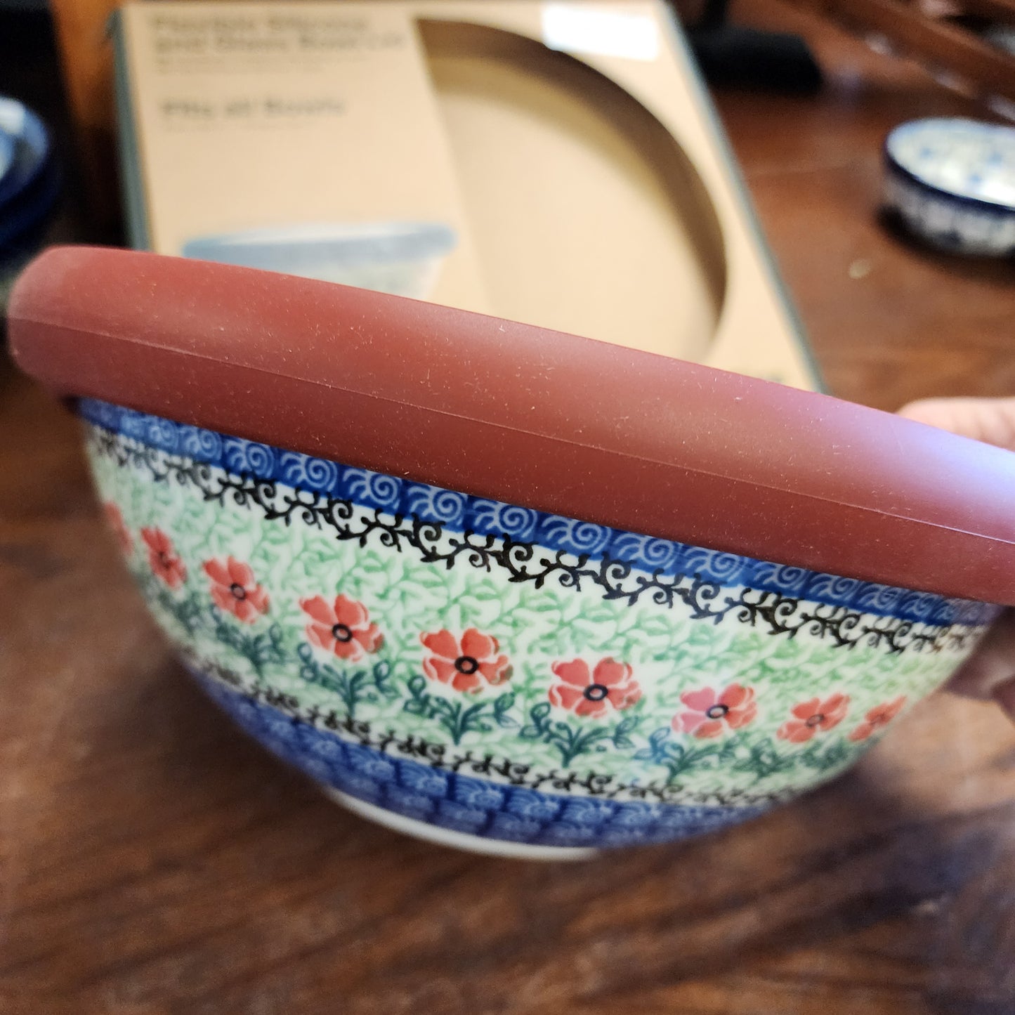 Silicone Lid ~ Red 9"