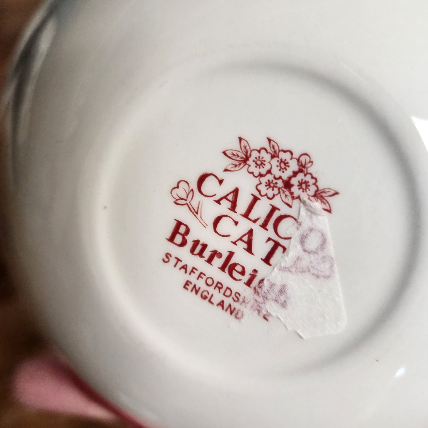 Burleigh 2 pc Bowl & Plate Red **NOT Polish Pottery