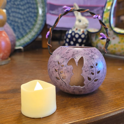 Gourd ~ Purple spring basket bunny cutout