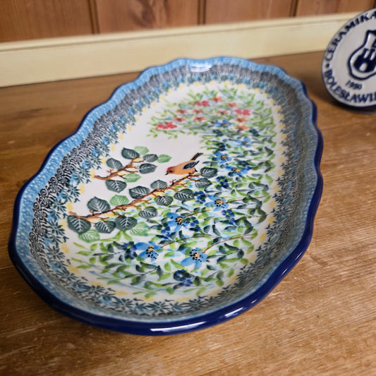 Tray   Scalloped Oval   6.25" x 12.5" A42-U5098  U4 pf0526