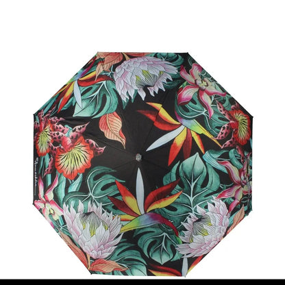 Anuschka ~ Umbrella ~ Black / bird of paradise