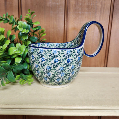 Bowl w/ Loop Handle   16 oz  845-2349X  Wandering Vines pf0526