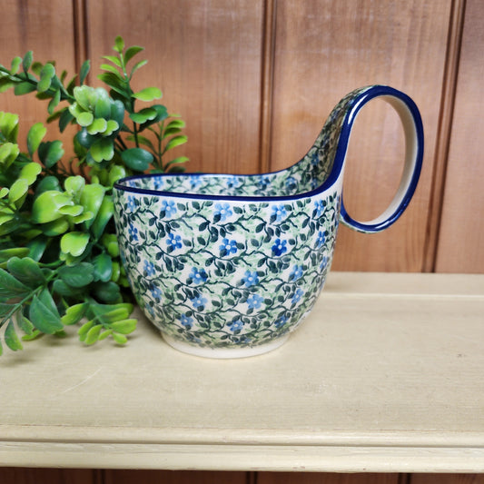 Bowl w/ Loop Handle   16 oz  845-2349X  Wandering Vines pf0526