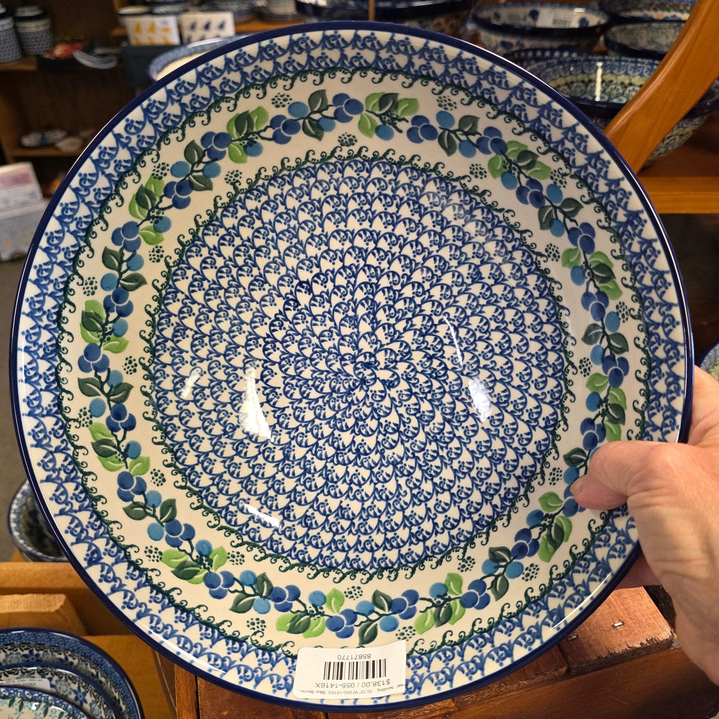 Bowl   Nesting   10.75" W 055-1416X  Blue Berries pf0526