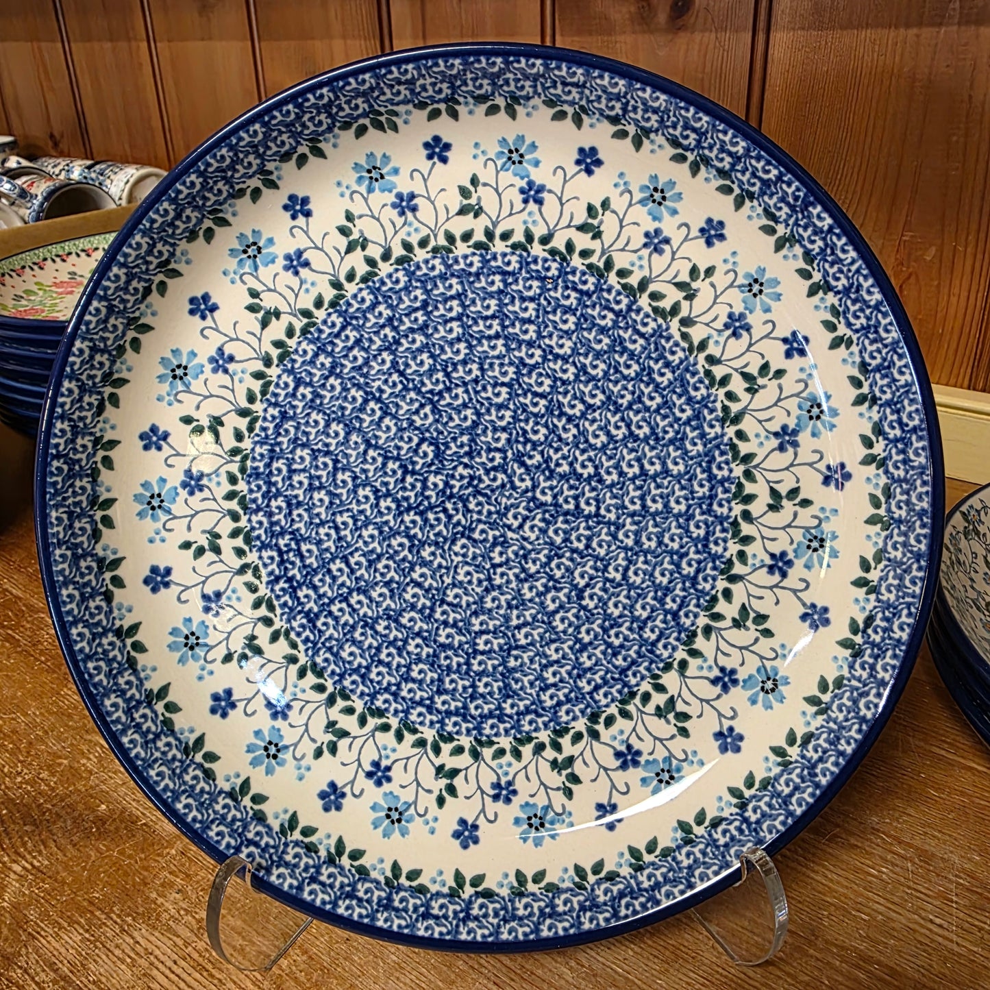 Plate   Rimmed   9" 302-2785X  Georgia Blue pf0526