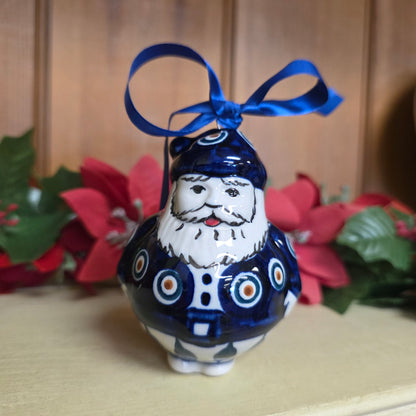 Ornament ~ Santa 3" Peacock