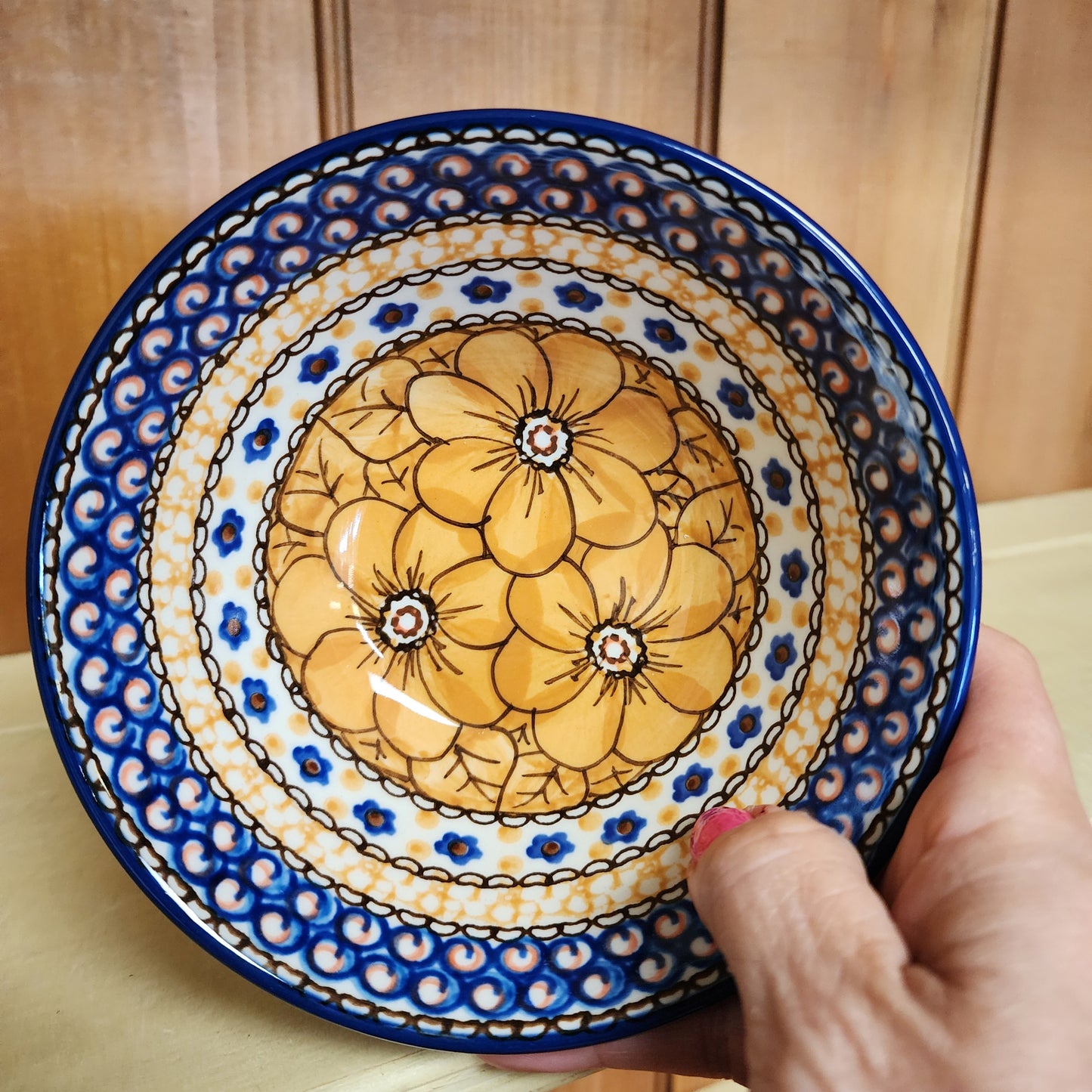 Bowl ~ Nesting Salad/Cereal ~ 5.5" W 059-U408B Orange ~ U4 J. Chyla   1.5 cups