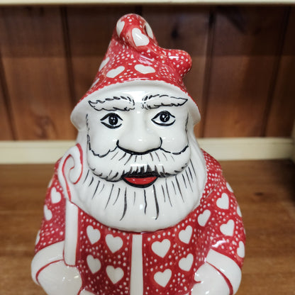 Santa Box Red Hearts semc