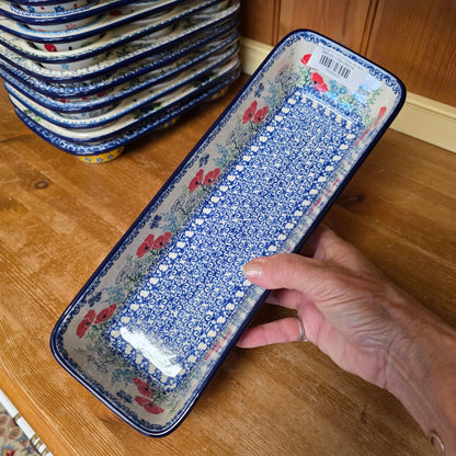Baker Long Loaf 12" x 4.5" x 3.5"deep  784-2901X  Red Poppy Garden pf0526
