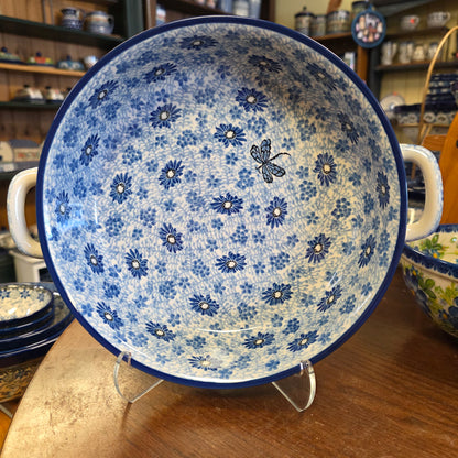 Baker   Round w/ Handles   10" 420-2999X  Blue Dragonfly pf0526