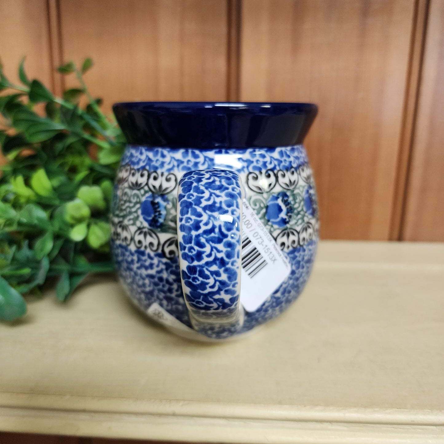 Mug   Bubble   16 oz. 073-1513X  Peacock Feather pf0526