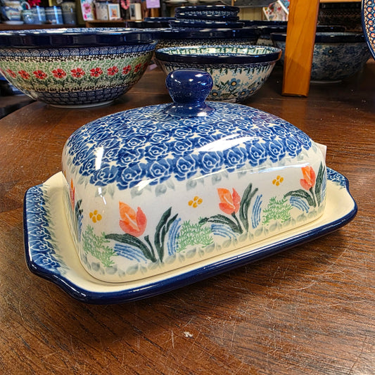 Butter/Cream Cheese Dish   295-3371X  Signs of Spring pf0526