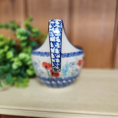 Bowl w/ Loop Handle   16 oz  845-2901X  Red Poppy Garden pf0526