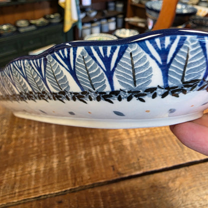 Tray   Scalloped Oval   6.25" x 12.5"   3327X ~ Give A Hoot