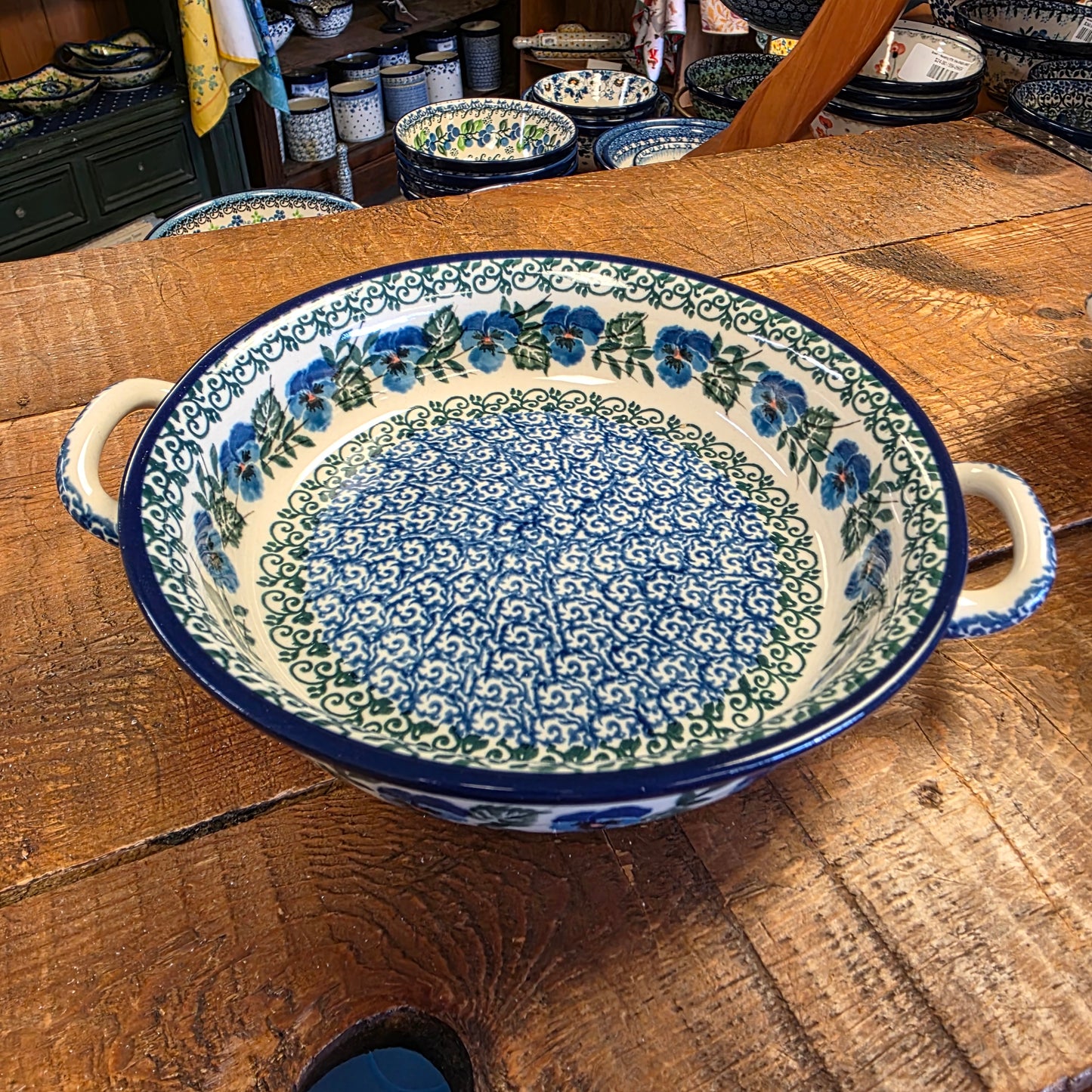 Round Baker w/handles - 6-3/4"     2273X ~ Winter Viola