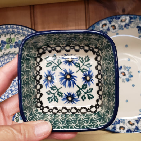 Bowl   Square Ramekin   3.75"  428-0976 Blue Chicory