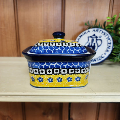 Box Covered Container   3.25"H x 3.5"W x 4.5"L  385-0859X  Sunburst pf0526